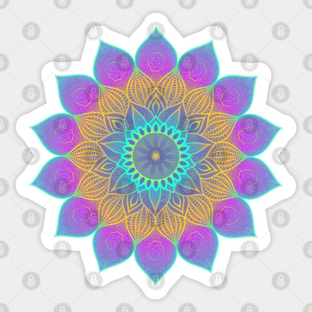 Mandala Edition - Blowin in the Wind Sticker by Hounds_of_Tindalos